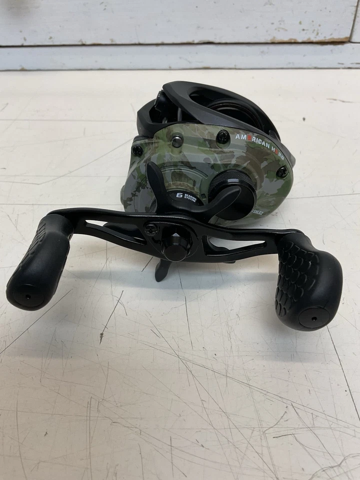 Carrete de velocidad Lew's American Hero camuflaje MCS 7,1:1 Baitcast AHC1SL para mano izquierda Foto 4 de 4