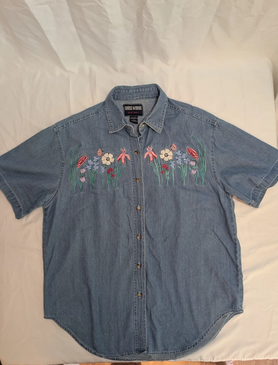 Denim 1990s Vintage Tops for Women for sale | eBay