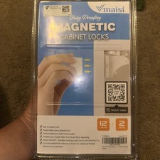 Maisi Baby Proofing Magnetic Cabinet Locks - 12 Locks 2 keys NEW SEALED Gift