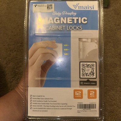 Maisi Baby Proofing Magnetic Cabinet Locks - 12 Locks + 2 keys ~ NEW SEALED