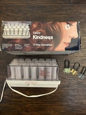 Clairol Kindness 3 Way Hairsetter Hot Rollers W/Clips Pageant Curlers Hot Tools