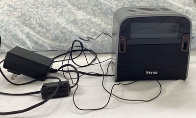 iHome HBN22 Bluetooth Alarm Clock Speaker w/ Dual USB Charging   Tested