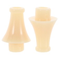 2 Stück Langlebig ABS Hulusi Mundstück Set Universal Weiß Flöte Zubehör