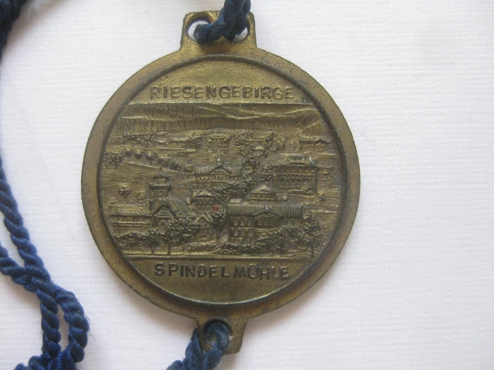 alter Vorkrieg ULLR Riesengebirge Spindelmühle Spindlermühle Schlesien Amulett - Bild 3 von 4