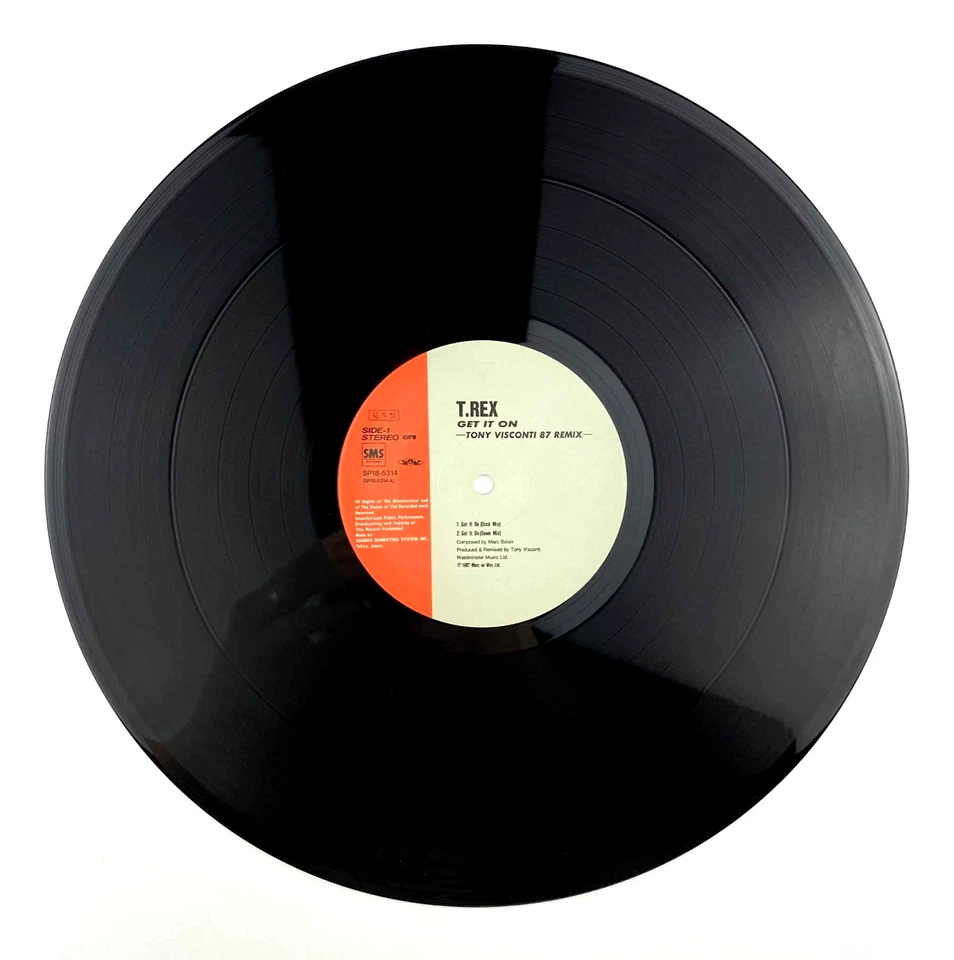 T.Rex Get It On (Tony Visconti 87 Remix) Japan Import 12" vinyl record, NM M- - Image 2 of 4