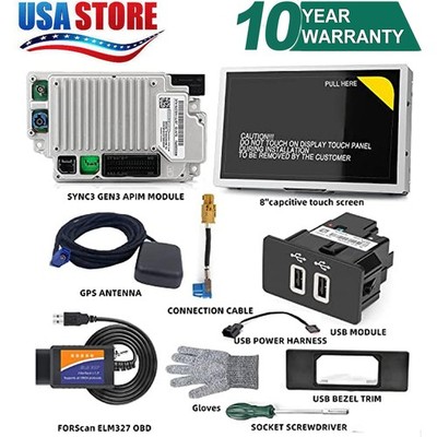 Factory SYNC 2 to SYNC 3 3.4 Upgrade Carplay Kit Fit For Ford Sync3 APIM GPS USA