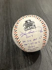 Aaron Rowand Heavily inscribed Autographed 2007 AS Stat Baseball Signed Phillies