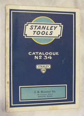 c.1922 Original Stanley Tools SW Catalogue No. 34 Ruler Level Plane Hammer 