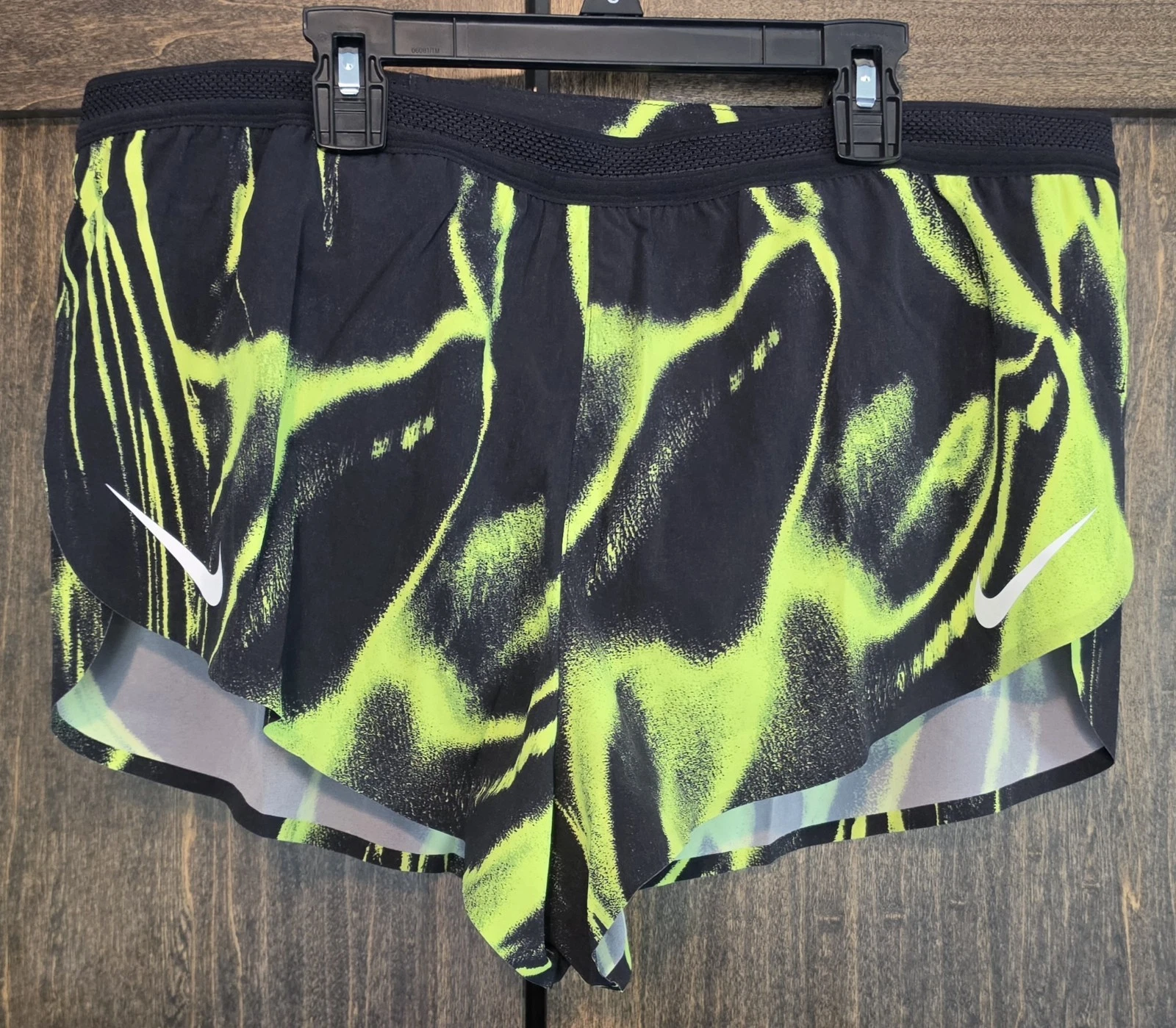 NWT $90, Mens XXL Nike Dri-Fit ADV 2" Running Shorts Black & Volt HV2645-702