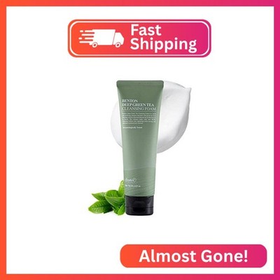 BENTON Deep Green Tea Natural Face Wash (4.23 oz.) - Hydrating and Gentle Facial