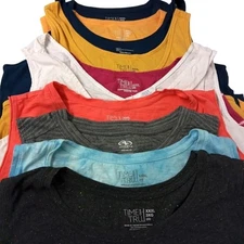 3X XXXL TIME & TRU athletic no boundaries yellow orange black tank tops 10 Lot