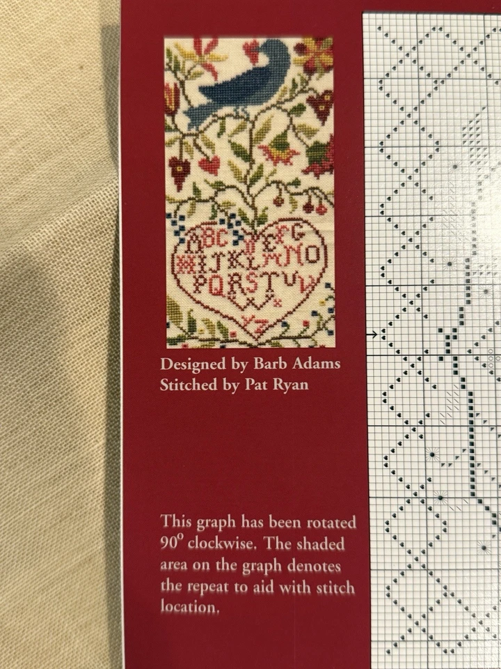 Blackbird Designs BLUEBIRD'S MESSAGE Cross Stitch Pattern #23 with Fabric - Image 2 of 4