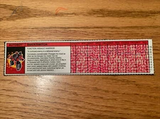 Quickswitch Action Figure Tech Spec 1988 Vintage Hasbro G1 Transformers