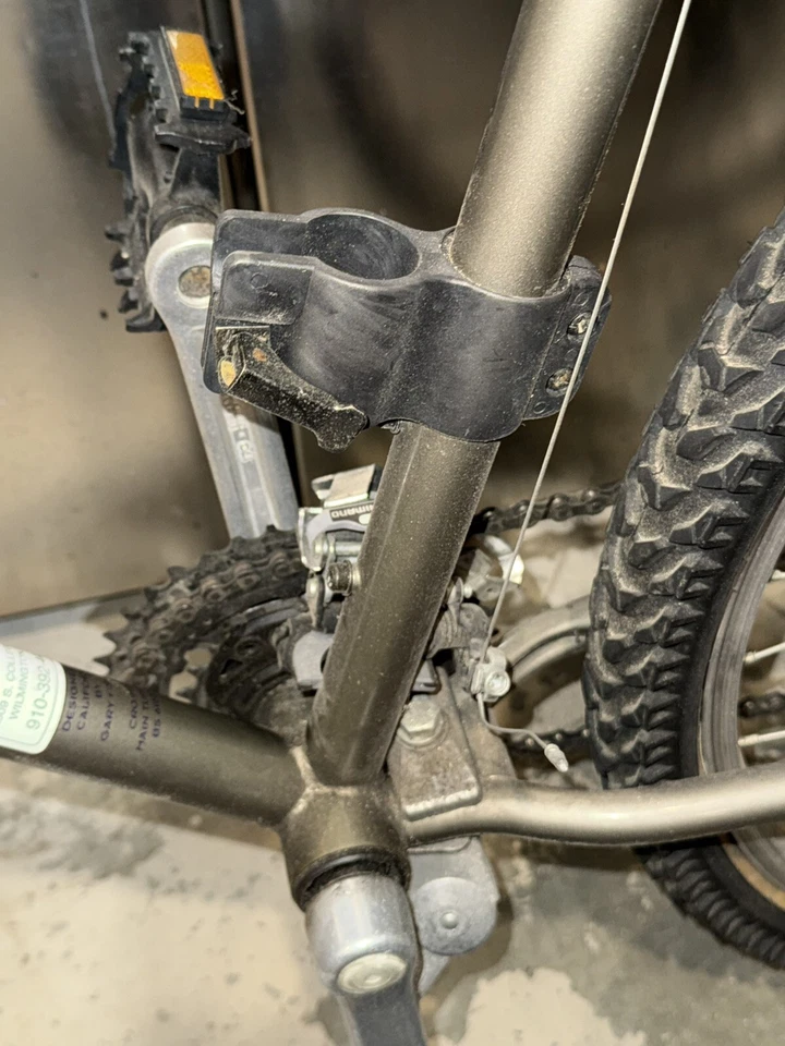 Bicicleta de montaña Gary Fisher Wahoo 1996 cuadro rígido gris y horquilla acero cromado Foto 4 de 4