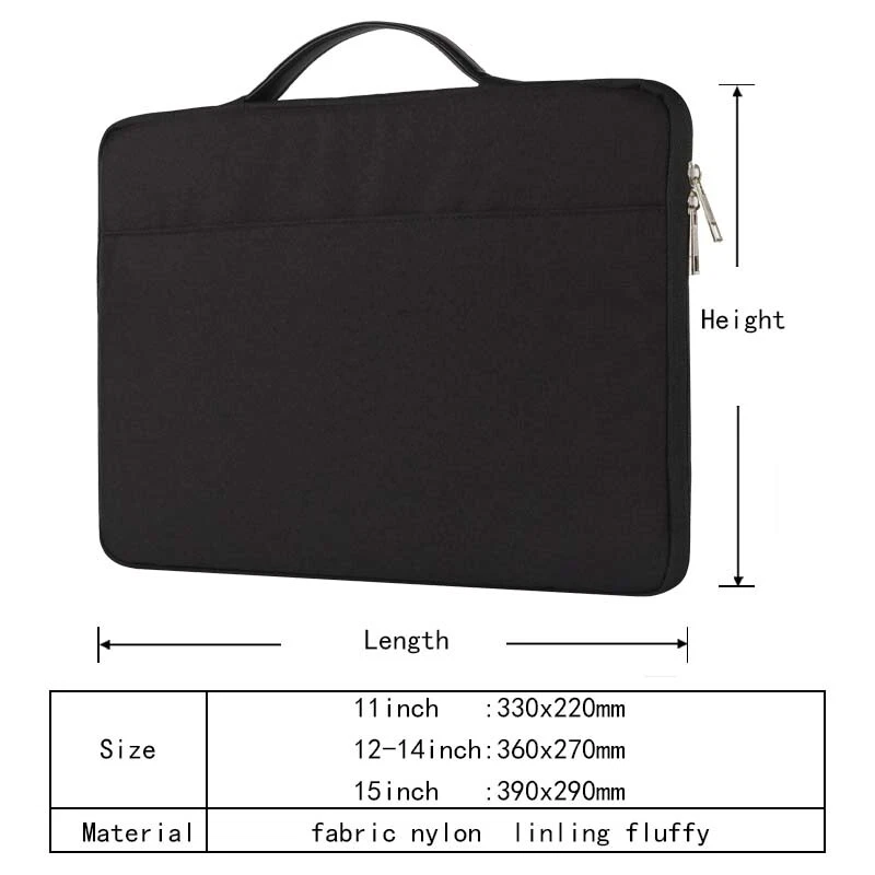Laptop Hangbag Carry Pouch Case Bags For HP ProBook EliteBook Chromebook 10"- 15 - Image 2 of 4
