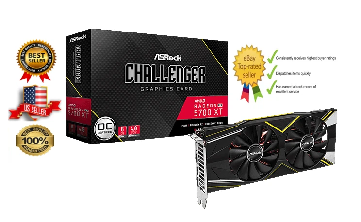 ASRock Radeon RX 5700 XT Challenger 8GB GDDR6 Graphics Card eBay