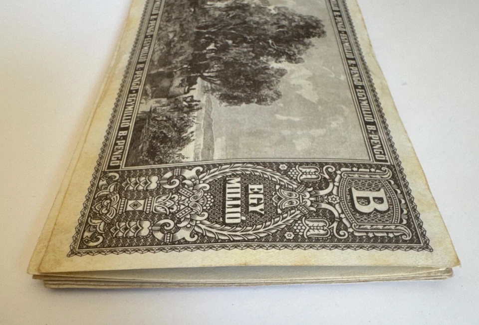 LOT OF 10, 🇭🇺 HUNGARIAN 1 QUINTILLION, 1946 B-PENGO, P-134 CIRCULATED 🇭🇺 - Image 4 of 4