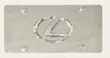 3d Lexus Front Stainless Steel Finished License Plate Frame Holder