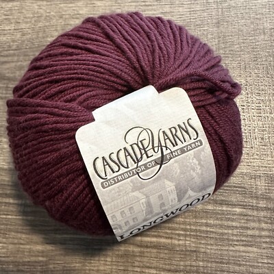 Cascade Yarns Longwood Yarn - Color #14 Zinfandel -  FREE US Shipping