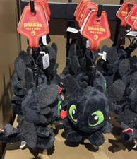 Universal Studios 4 Inches How To Train Your Dragon Toothless Plush Keychain