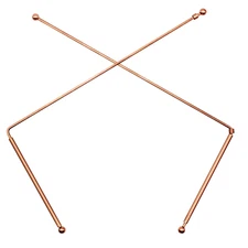 2X 99.9% Copper Dowsing Rod - Divining Rods with Box, Ghost Hunting, Water Divin
