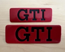 Vw Mk2 Golf Gti Side Molding Emblem Set New Vw Mk2 Golf Gti Side Molding Emblem Set New