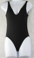 Alfani Women's Ultra Soft Modal V-Neck Bodysuit, Classic Black, Small