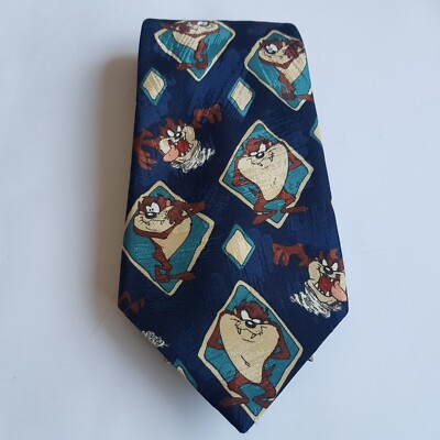 Looney Tune Taz Krawatte Animation Tasmanien Teufel Warner Bros Vintage Cartoon 