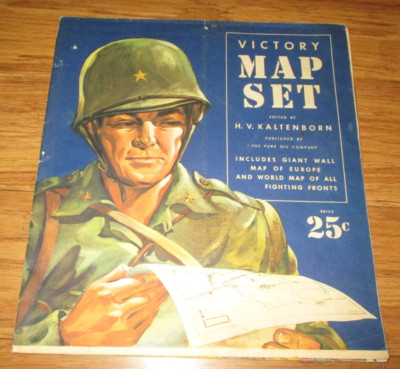1940's Victory Map Set - Pure Oil Company | eBay