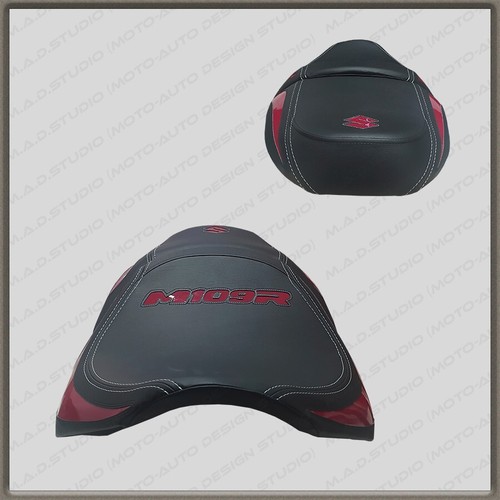 CUSTOM (Black+Red-gloss) Seat Cover Suzuki BOULEVARD M109R (INTRUDER M1800R) 06+ - Bild 10 von 13
