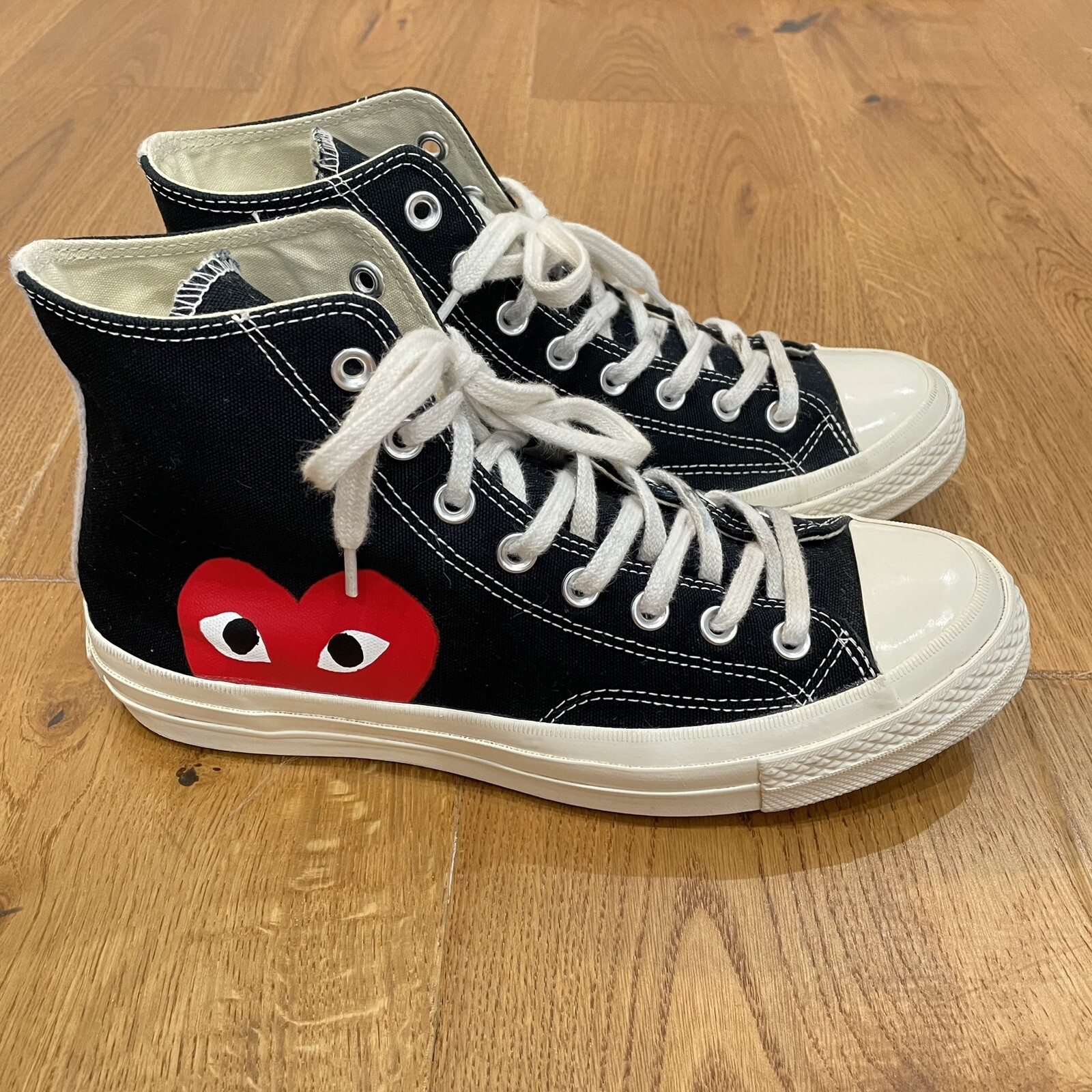 Size UK 8.5 - Converse Chuck Taylor All Star High x Comme des Garcons Play