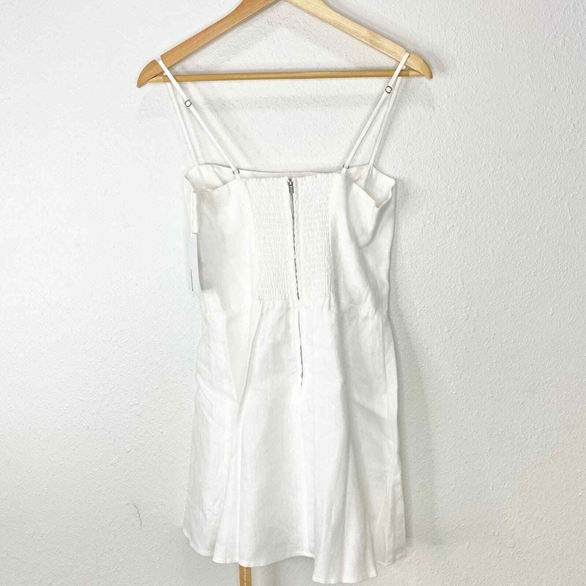 Reformation White Huckleberry Linen Mini Dress 12 NWT | eBay