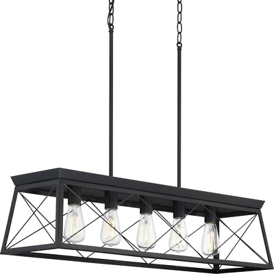 Progress Lighting P400048-031 Briarwood Chandeliers, Ceruse Black 9x10x38