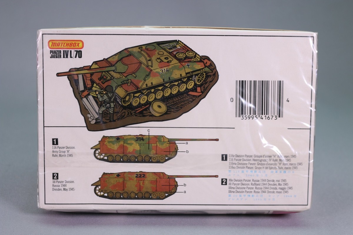 LE2038 MATCHBOX PK-87 1/76 Maquette Char tank allemand Panzer Jaeger IV L/70