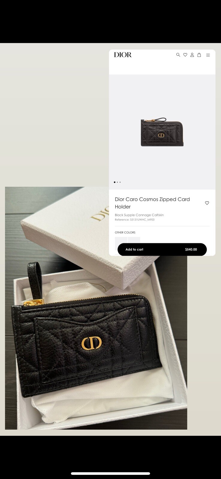 Dior Leather Card Holder for Women – Slim RFID Wallet