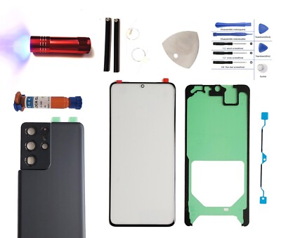 Galaxy S21 Ultra 5G 256GB 黒 本体　背面割れリペア品 Galaxy S21 Ultraのバキバキに割れたディスプレイの修理依頼！急ぎの