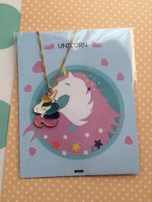 5x Unicorn Charm Chain Gold Extendable Necklace Stocking Stuffers Party Favors