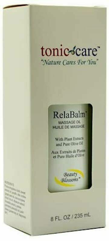 Tonic Care Relabalm Massage Oil 8 oz /235 ml All Natural Ingredients