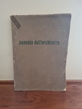 MANUALE DELL'ARCHITETTO anni '70/80 Edizione Anonima 