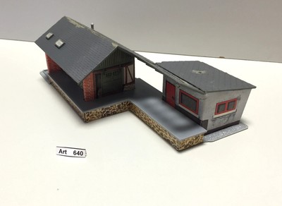 Faller 1531 combi-kit  H0 Güterhalle, fertig geklebt, 1:87, sehr selten & RAR