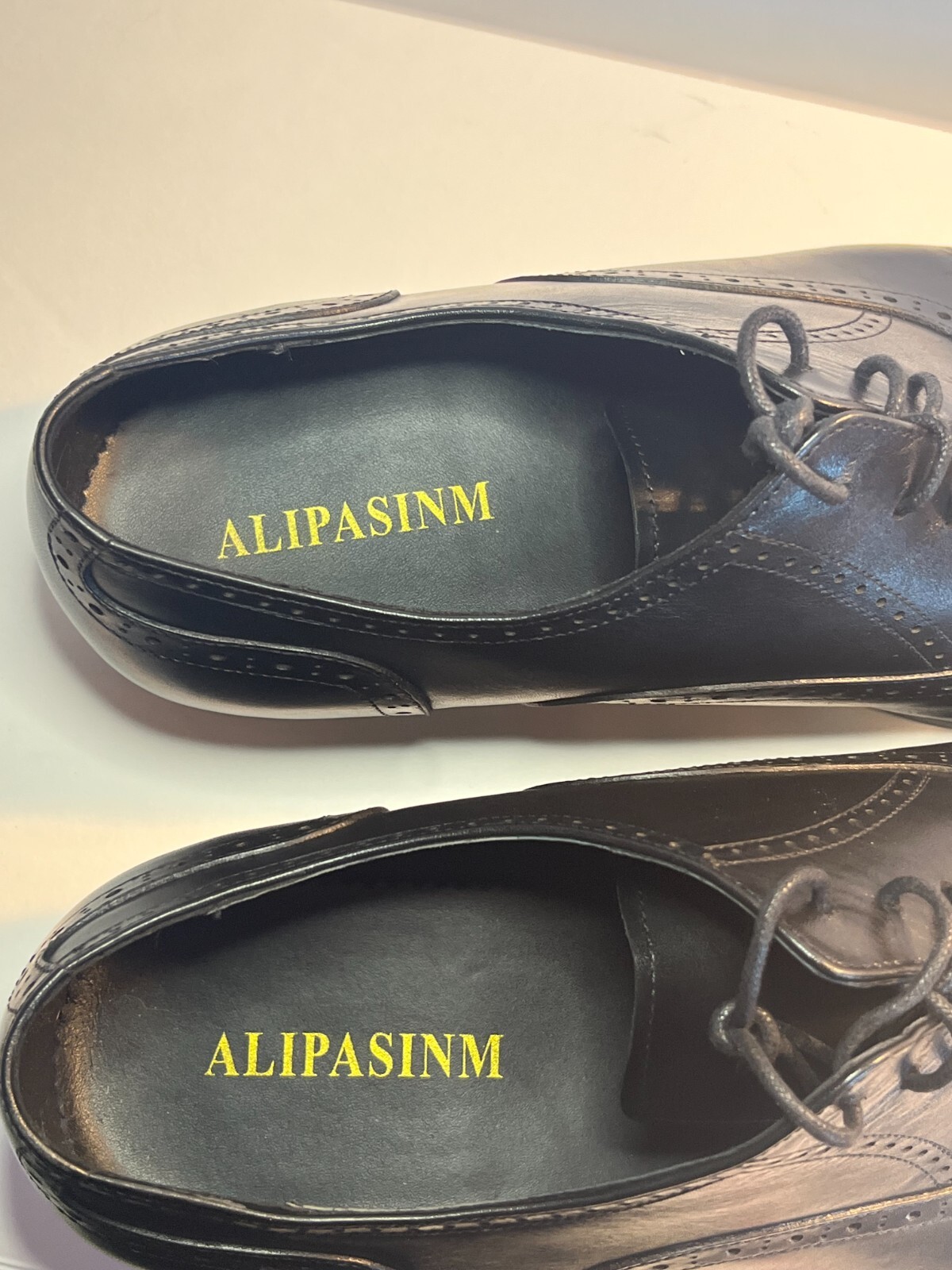 SAOLA OXFORD TOP TOE SCARPE US in pelle alipasinm taglia 12