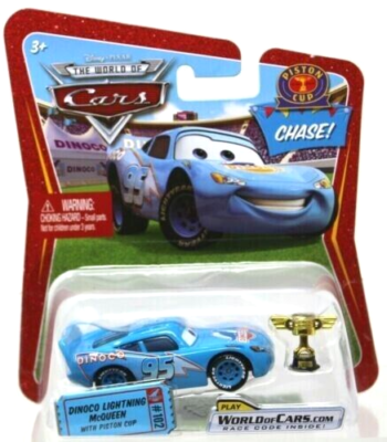 Disney Pixar Cars World of Cars Dinoco Lightning McQueen w/ Piston