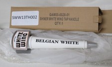 SHINER WHITE WING BELGIAN WHITE BEER TAP  WOOD HANDLE NEW IN BOX FREE SHIPPING