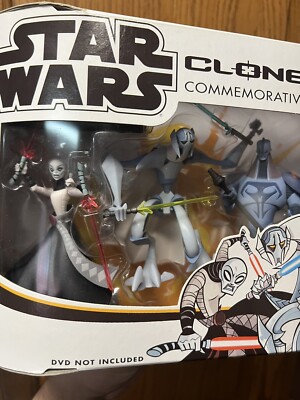 Star Wars Clone Wars Sith Attack Pack Commemorative DVD Collection 2003 NEW