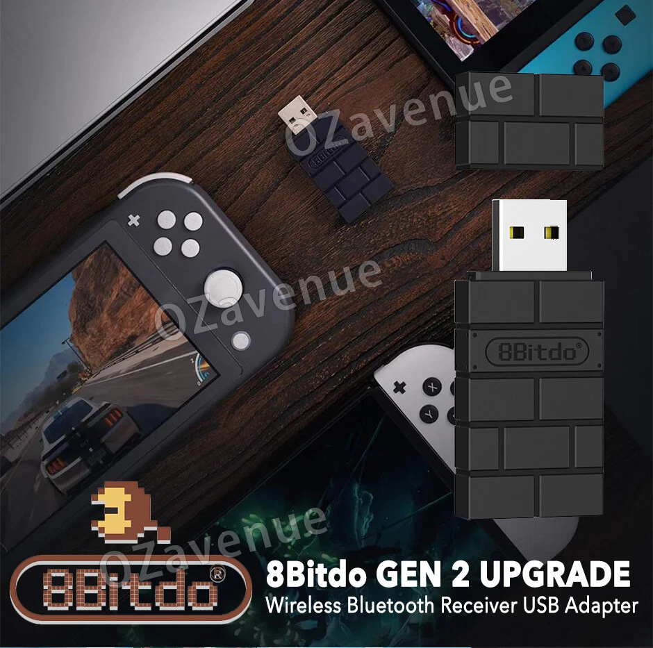 8Bitdo Wireless USB Adapter 2 for Switch/Switch OLED, Windows, Mac &  Raspberry Pi Compatible with Xbox Series X & S Controller, Xbox One  Bluetooth