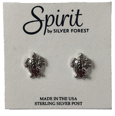 Spirit by Silver Forest Ohrringe Schildkröte Sterlingsilber Posten - Neu mit Etikett