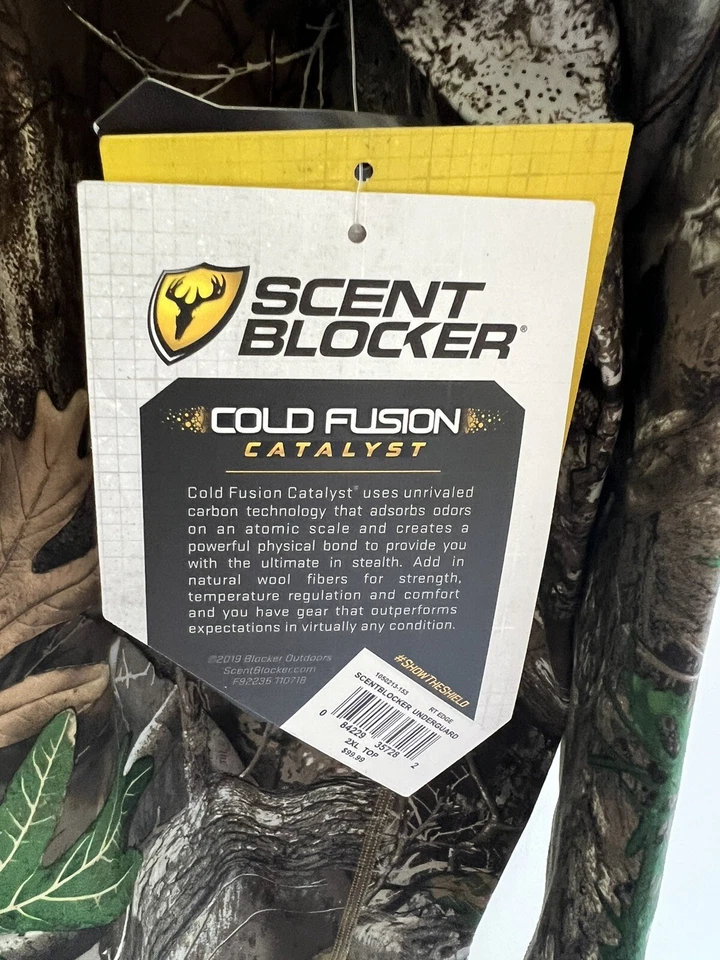 Scentblocker Under guard Base ShirtRealtree Edge Camouflage Size2XL New With Tag - Image 4 of 4