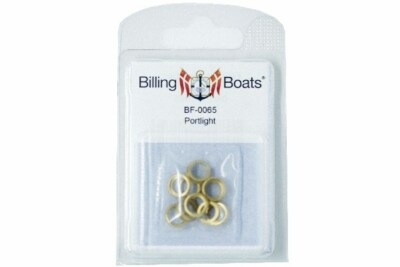 Billing Boats BF0065 - Bullaugen' IN Messing - 8 MM - 10 Pcs