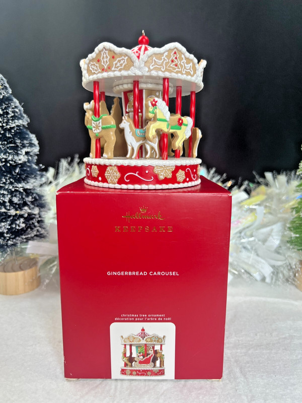 New 2020 Hallmark Keepsake QHT4001 "Gingerbread Carousel"  Signed 