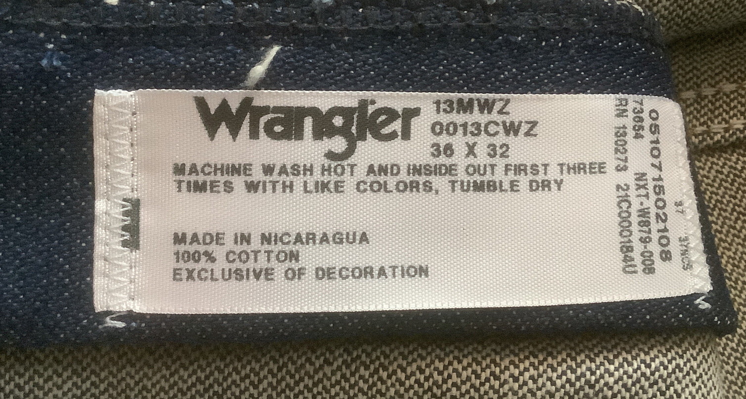 NWT Vintage Wrangler Cowboy Cut Pro Rodeo Competition Original Fit Jeans 36x32 * image 10
